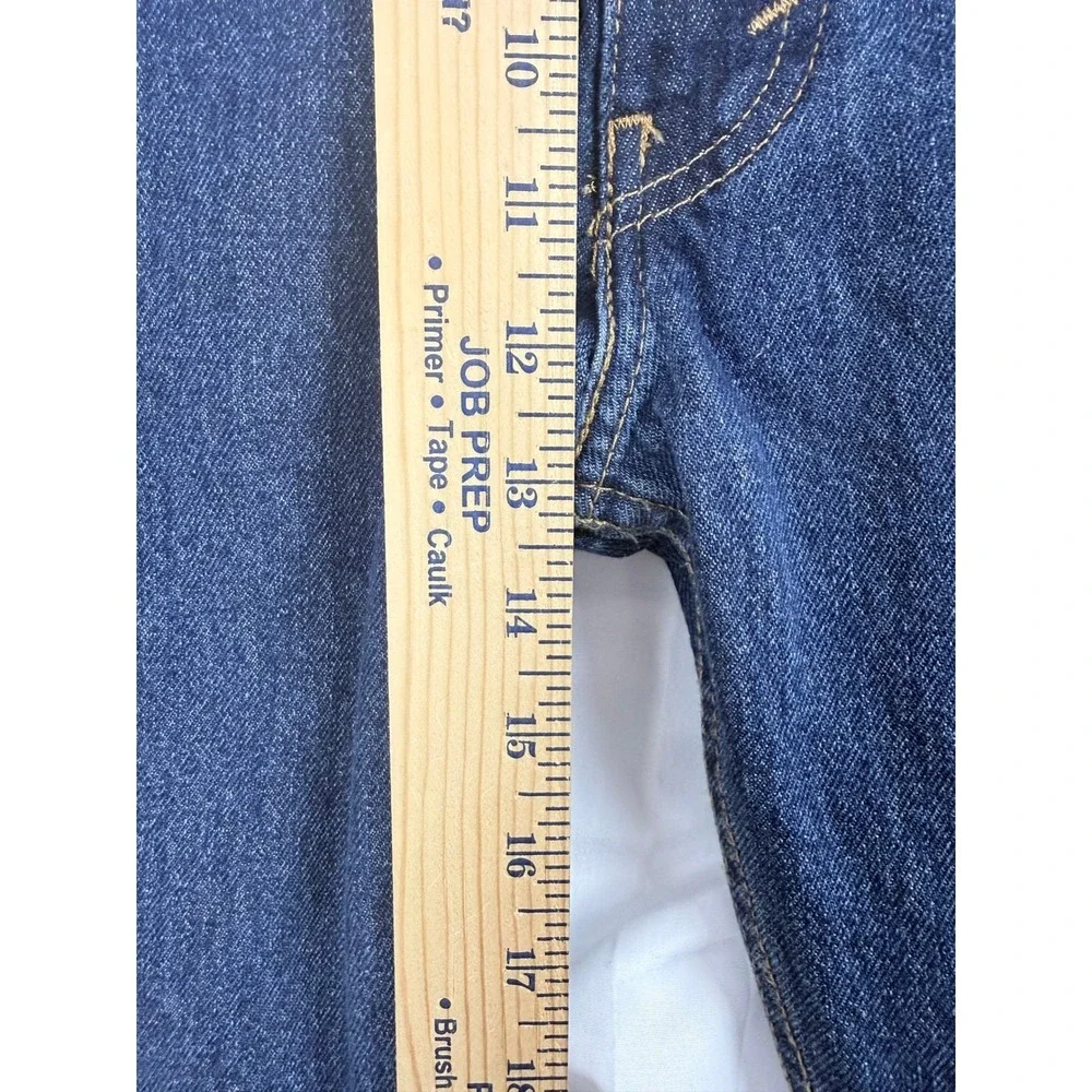 Levi Strauss 505 Mens Dark Wash Straight‎ Fit Denim Jeans Size 42x32